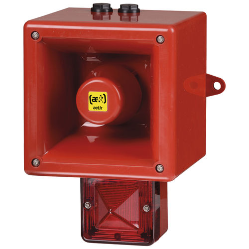 Diffusore di allarme sonoro con luce allo xeno - TL112XV2 - ae&t - IP66 / 64 suoni
