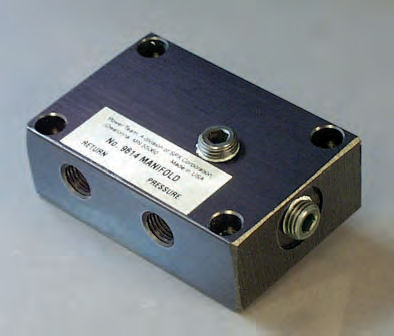 Manifold multicanale - 9614 - Hydraulic Technologies - di acciaio / di macchina utensile