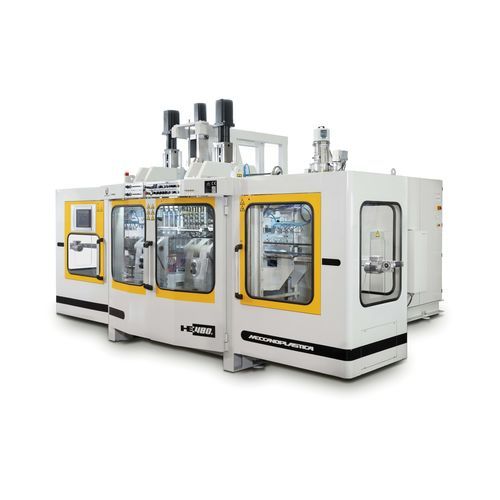 Macchina di soffiaggio di estrusione - HE480D - MECCANOPLASTICA GROUP - per l'industria cosmetica / per l'industria dell'imballaggio / per l'industria alimentare e delle bevande