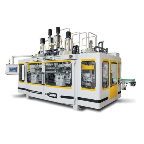 Macchina di soffiaggio di estrusione - HE660D/X - MECCANOPLASTICA GROUP - per l'industria cosmetica / per l'industria dell'imballaggio / per l'industria alimentare e delle bevande