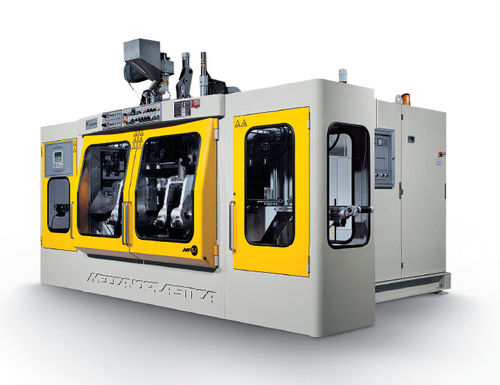 Macchina di soffiaggio di estrusione - MP5D/X - MECCANOPLASTICA GROUP - a doppia stazione / per l'industria cosmetica / per l'industria dell'imballaggio