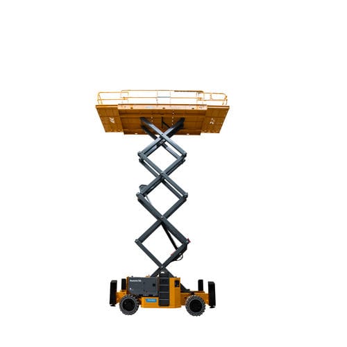 Piattaforma elevatrice a forbice su ruote - HS15 E PRO - Haulotte - elettrica / per uso in interni ed esterni / per terreno accidentato