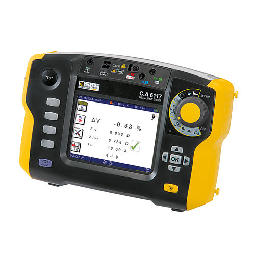 Tester per impianto elettrico - CA 6117 - CHAUVIN ARNOUX - di tensione / di sequenza di fasi / potenza