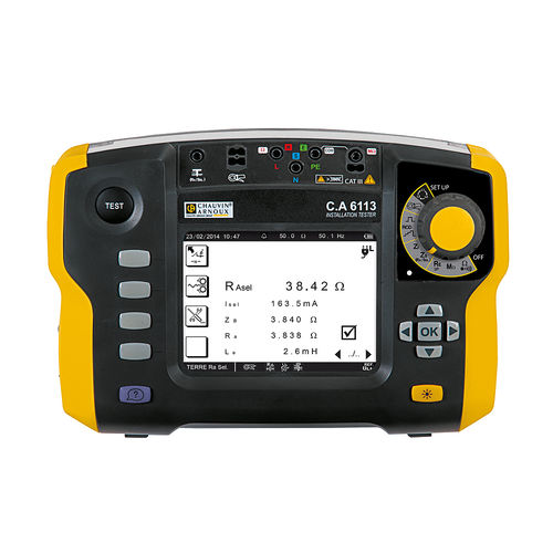 Tester per impianto elettrico - CA 6113 - CHAUVIN ARNOUX - di tensione / della resistenza e della continuità di isolamento / di sequenza di fasi