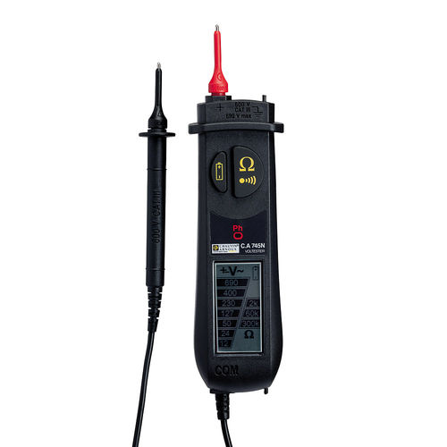 Tester di tensione - CA 745N - CHAUVIN ARNOUX - di continuità / di fase / portatile