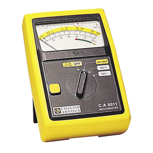 Tester di isolamento - CA 6511 - CHAUVIN ARNOUX - di tensione / di continuità / portatile