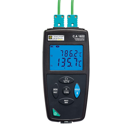 Termometro con sonda - CA 1822  - CHAUVIN ARNOUX - a termocoppia / con display digitale / USB
