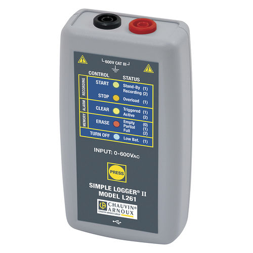 Registratore di dati di tensione - L261 - CHAUVIN ARNOUX - USB / senza schermo / con alimentazione a batteria