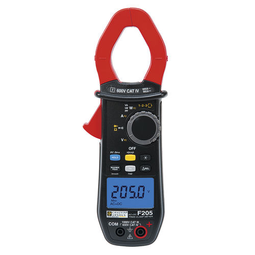 Multimetro a pinza digitale - F205 - CHAUVIN ARNOUX - portatile / 600 V / 1000 V
