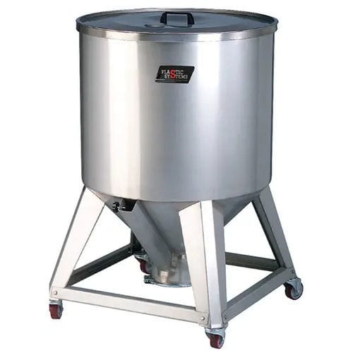 Silo per granuli - C series - Plastic Systems S.p.A. - per alimentatore / in acciaio inossidabile