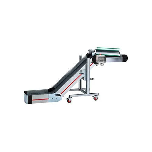 Trasportatore a nastro - NDS series - Plastic Systems S.p.A. - inclinato / curvo / con motore elettrico