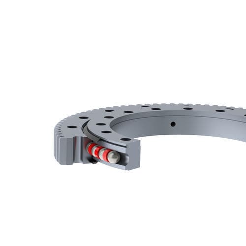 Ralla di orientamento a corona singola - STANDARD BALL SERIES - DEFONTAINE - ROLLIX - a dentatura esterna / a sfere / per lavori pubblici (gru, escavatori)