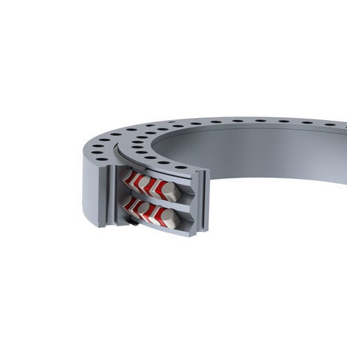 Ralla di orientamento a rulli incrociati - Crossed roller series - DEFONTAINE - ROLLIX - senza dentatura / a due corone / per centrale eolica