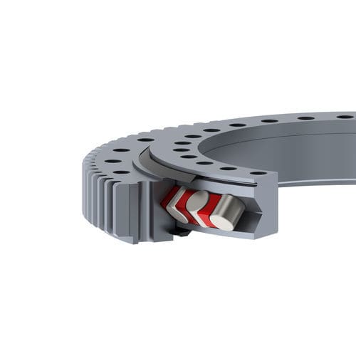 Ralla di orientamento a rulli incrociati - Crossed roller series - DEFONTAINE - ROLLIX - a dentatura esterna / a corona singola / per centrale eolica
