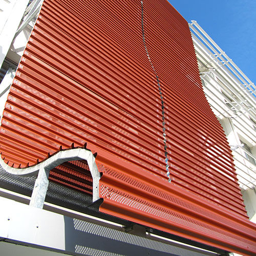 Lamiera perforata - DEC series - GANTOIS INDUSTRIES - in acciaio / per rivestimento di facciata / per parete
