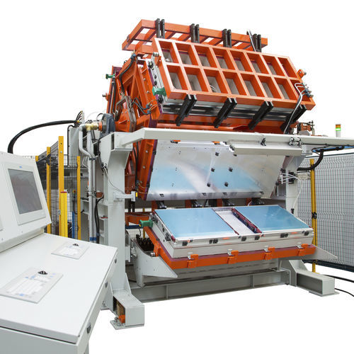 Macchina di stampaggio a stazione singola - SAIP Advanced Polyurethane Equipment - per schiuma di poliuretano / orizzontale / per la produzione di frigoriferi