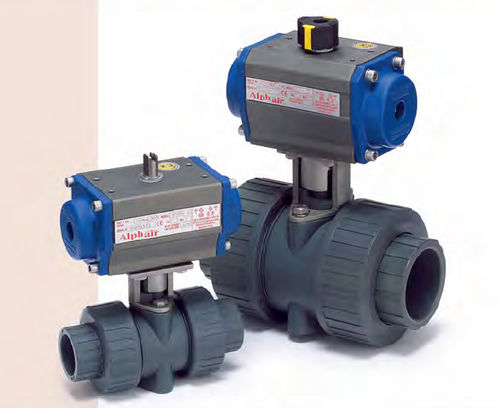 Valvola a sfera - CQ series - Shie Yu Machine Parts Industrial Co., Ltd. - a comando pneumatico / di controllo / con flangia
