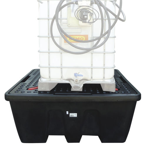 Vasca di raccolta per cubitainer - CUBI-PE 1200/1 - CEMO - in polietilene / rigida / autoportante