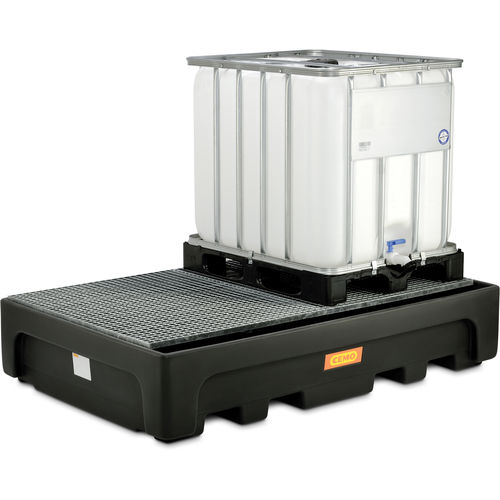 Vasca di raccolta per cubitainer - CUBI-PE - CEMO - per contenitore IBC / 8 fusti / per fusti