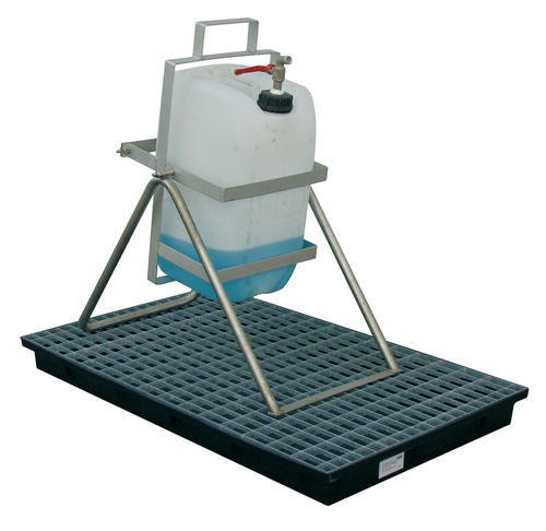 Carrello da officina - 8007 - CEMO - in acciaio inossidabile / per contenitori ribaltabili