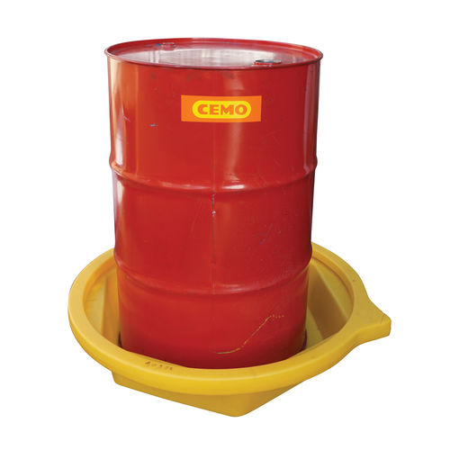 Vasca di raccolta 1 fusto - 90978 - CEMO - in polietilene / rigida / autoportante