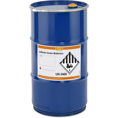 Fusto in metallo - CEMO - per recupero di batterie usate