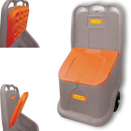 Contenitore per sale - 90383 - CEMO - per sabbia / in polietilene / con coperchio