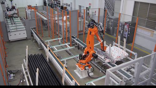 Pallettizzatore robotizzato - ROBOJACK - SICA S.p.A. - di tubi PP / per tubi in PVC / per tubi plastici