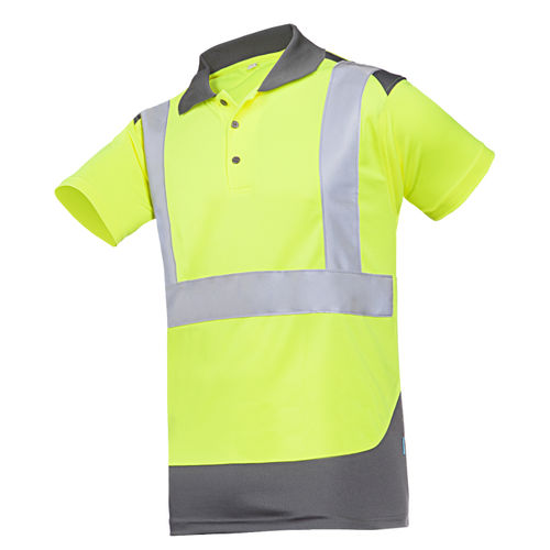 Polo da lavoro - Levane - Sioen - alta visibilità / in poliestere / unisex