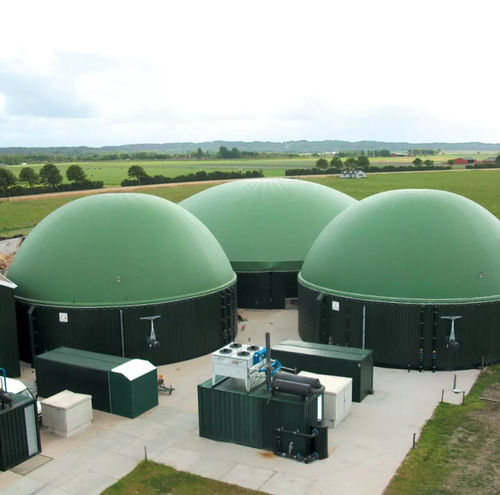 Copertura per vasca di stoccaggio a doppia membrana - AB Cover® - LABARONNE - CITAF - per biogas
