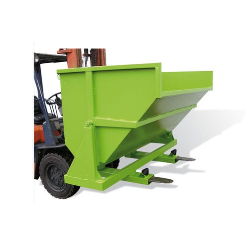 Benna auto-basculante per rifiuti - GIN series - GOUBARD - per carrello elevatore / con ruote