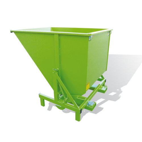 Benna auto-basculante per rifiuti - GIO series - GOUBARD - per carrello elevatore / per prodotti sfusi / con ruote