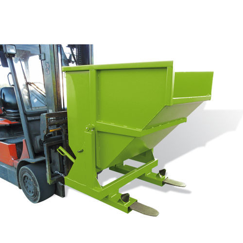 Benna auto-basculante per rifiuti - GIR series - GOUBARD - per carrello elevatore / con ruote