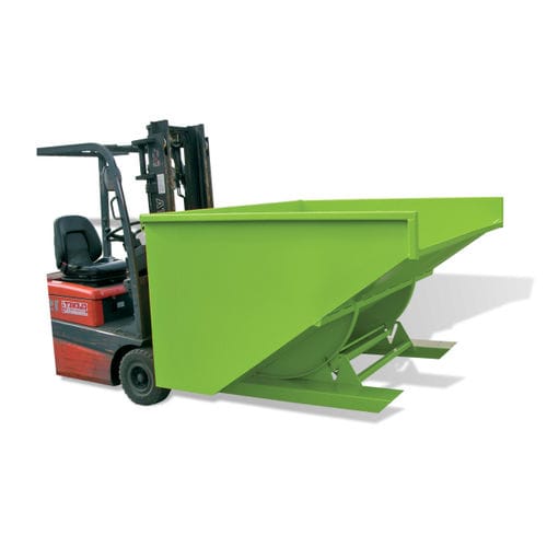 Benna auto-basculante per rifiuti - GX series - GOUBARD - per carrello elevatore / aperta / automatica