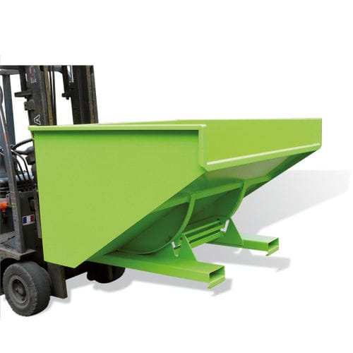 Benna auto-basculante per rifiuti - GXO series - GOUBARD - per carrello elevatore / aperta / automatica