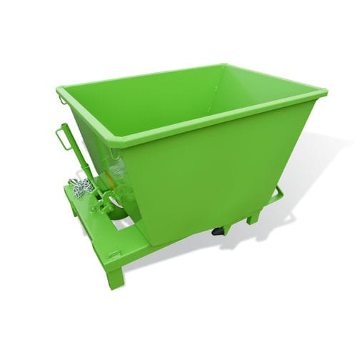 Benna auto-basculante per rifiuti - GO series - GOUBARD - per carrello elevatore / con ruote / automatica
