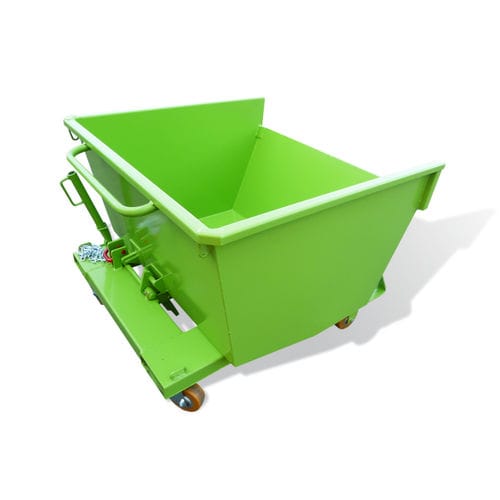 Benna auto-basculante per rifiuti - GS series - GOUBARD - per carrello elevatore / per sabbia / con ruote