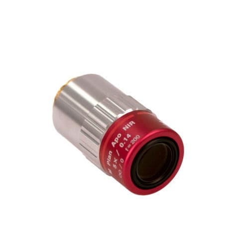 Obiettivo per microscopio a fuoco fisso - 378 series - MITUTOYO - per ispezione / IR / apocromatico