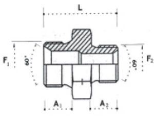 Adattatore idraulico femmina - 1/4 - 2" | MBSP series - NORMYDRO - in acciaio inossidabile / di acciaio / in acciaio al carbonio