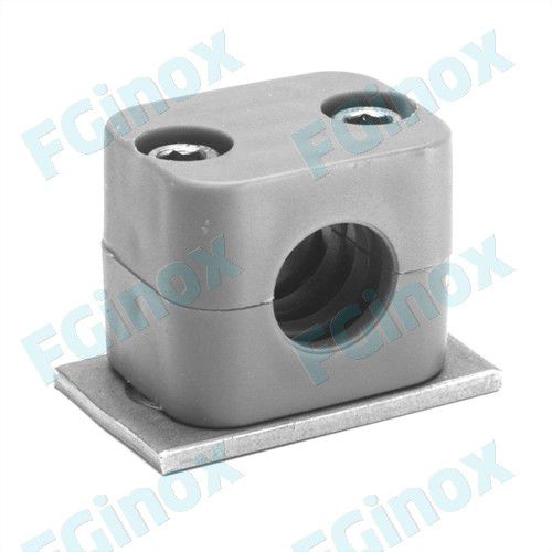 Collare di fissaggio per tubo a bullone - 2CPS17 - FG INOX - in polipropilene