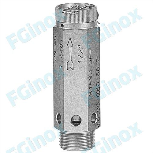 Valvola di sicurezza filettata - 4SEL20 - FG INOX - direzionale