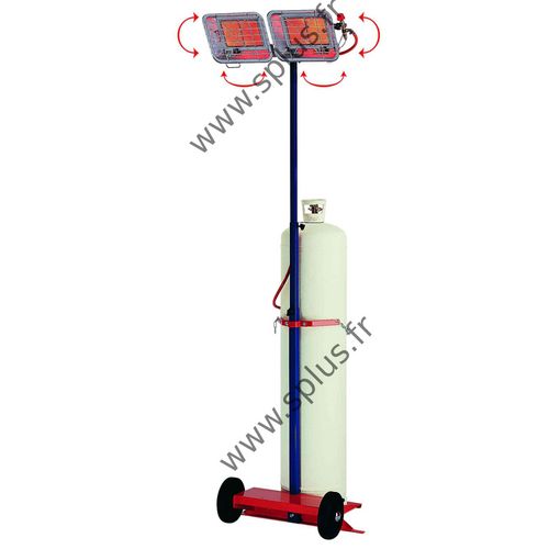 Riscaldamento radiante a gas - GT series - S.PLUS - industriale / mobile
