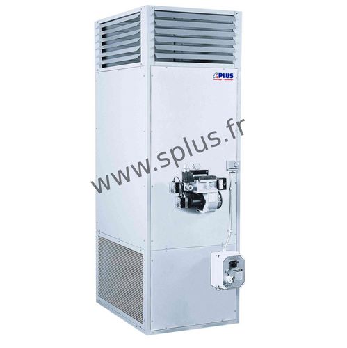Generatore di aria calda stazionario - GEN series - S.PLUS - a gas / ad olio combustibile / verticale