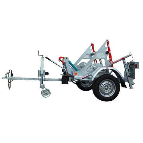 Rimorchio porta tamburi - RD 75 TF - CABLE EQUIPEMENTS - per trasporto e posa di cavi / a un asse / trainato
