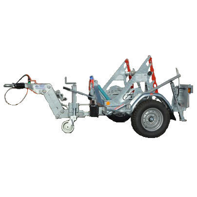 Rimorchio porta tamburi - RD 150 - CABLE EQUIPEMENTS - per trasporto e posa di cavi / a un asse / trainato