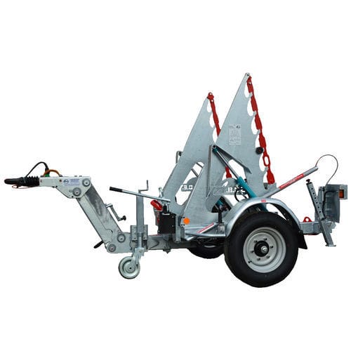 Rimorchio porta tamburi - RD 200 XL - CABLE EQUIPEMENTS - per trasporto e posa di cavi / a un asse / trainato