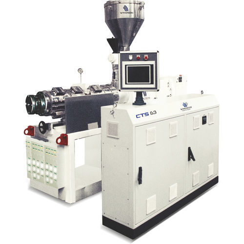 Linea di estrusione bivite conica - CTS 63 - Windsor Machines Limited  - per tubi / per PVC / per condotte d'acqua