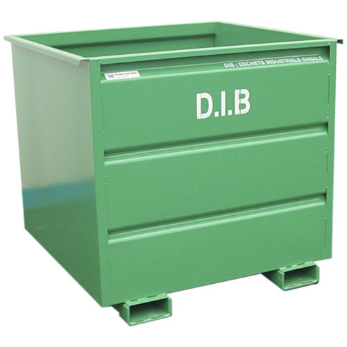 Benna per rifiuti in metallo - BTR series - MANERGO - per carrello elevatore