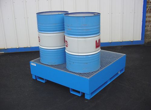 Vasca di raccolta 2 fusti - PROTEC-PAL - MANERGO - 4 fusti / 8 fusti / galvanizzata