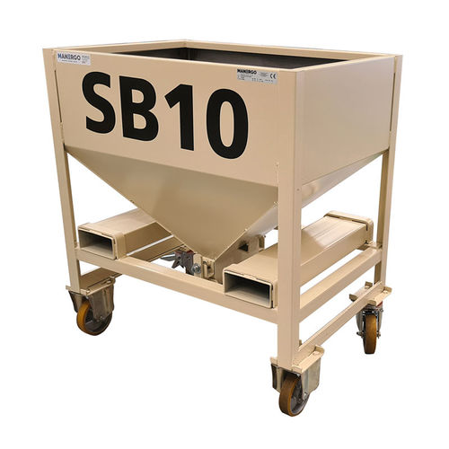 Contenitore di stoccaggio - CAV350R-4248 - MANERGO - per carrello elevatore / in metallo / con fondo apribile